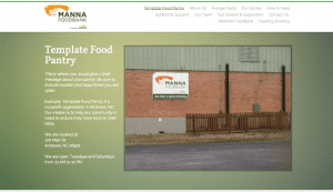Template Food Pantry on Strikingly