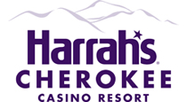 Harrah's Cherokee logo; Manna Food Bank Sponsor