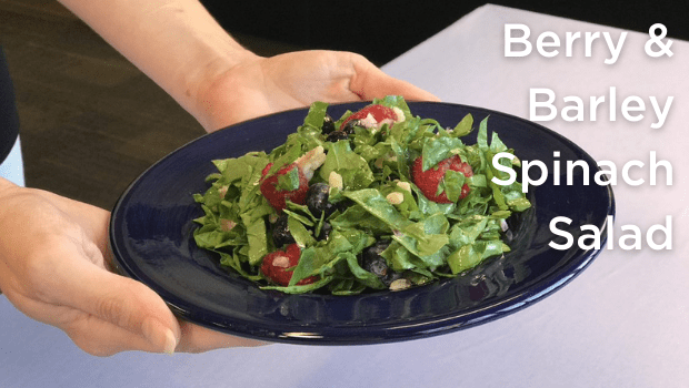 Nutrition Works: Berry & Barley Spinach Salad